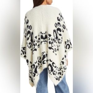 Leopard Jacquard Ruana